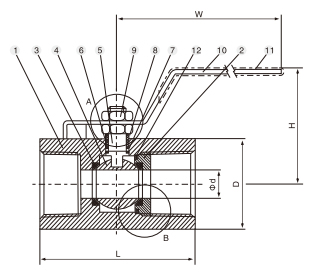 Drawing of 2000 WOG 1PC Forged Steel Ball Valve.jpg Drawing of 2000 WOG 1PC Forged Steel Ball Valve.jpg